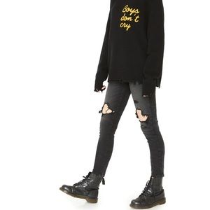 NWT Free People x Sandrine Rose Distressed Skinny Jeans - Reg Retail $178
